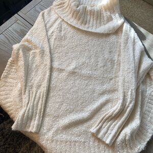 Faded Glory Cream Cowl Neck Sweater